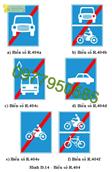 CT Châu Hưng Biển báo R.404 - Hết đoạn đường dành cho từng loại xe